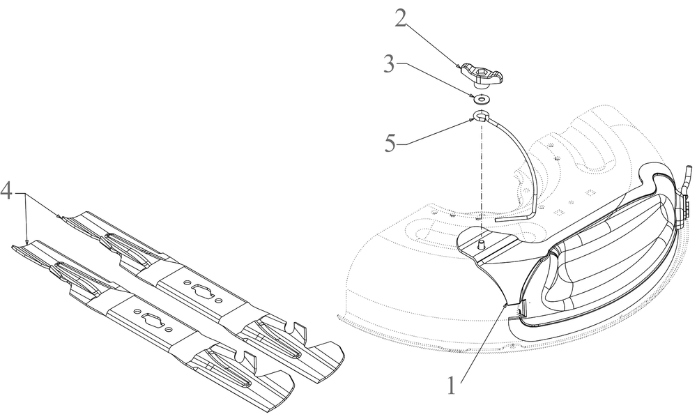 Attachments / 19a30046oem 42-Inch Mulch Kit (Xtreme S) (2022) / General Assembly Diagram and Parts List for 17ADFACSA07 2022 Yard Machines Lawn Tractor